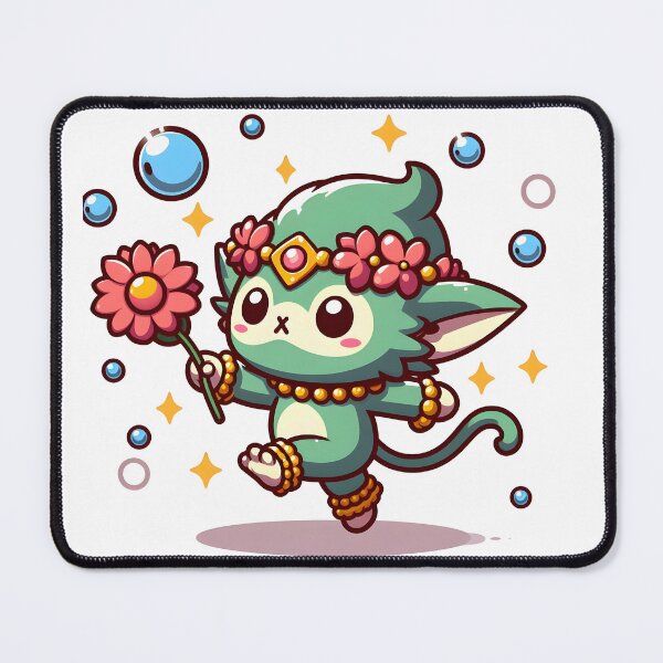 Item preview, Kawaii Dynamic Imp With Flower Anklet designed and sold by CanvasCutie.