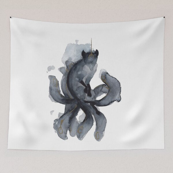 Item preview, Watercolor Nine Tailed Fox designed and sold by Threeleaves.