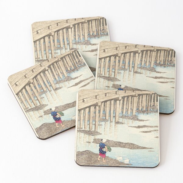 Item preview, De Gion brug te Hondo in Amakusa digitally enhanced edition- Kawase Hasui designed and sold by EmeraldeaArt.