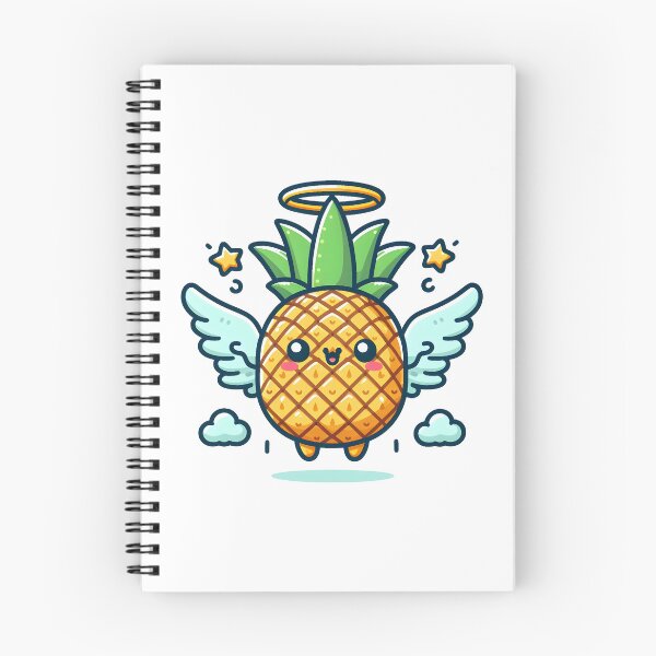 Item preview, Kawaii Pineapple With Angel Halo Flying With Wings designed and sold by CanvasCutie.