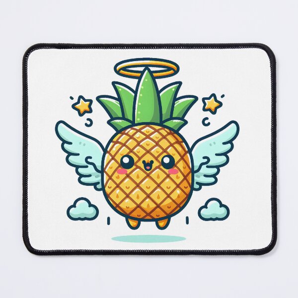 Item preview, Kawaii Pineapple With Angel Halo Flying With Wings designed and sold by CanvasCutie.