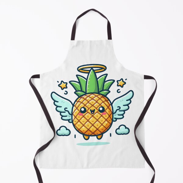 Item preview, Kawaii Pineapple With Angel Halo Flying With Wings designed and sold by CanvasCutie.
