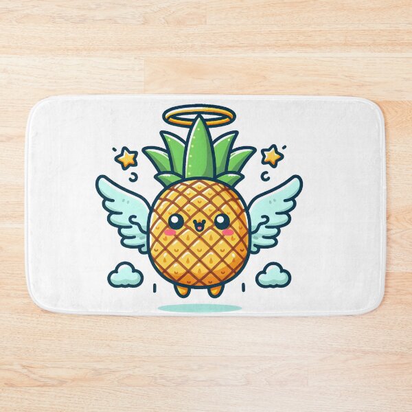 Item preview, Kawaii Pineapple With Angel Halo Flying With Wings designed and sold by CanvasCutie.