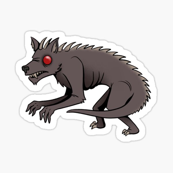 Item preview, El Chupacabra Sticker designed and sold by CryptidFromHell.