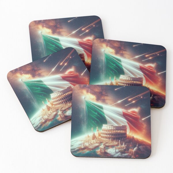Item preview, Italian flag and Colosseum designed and sold by TroviTutto.