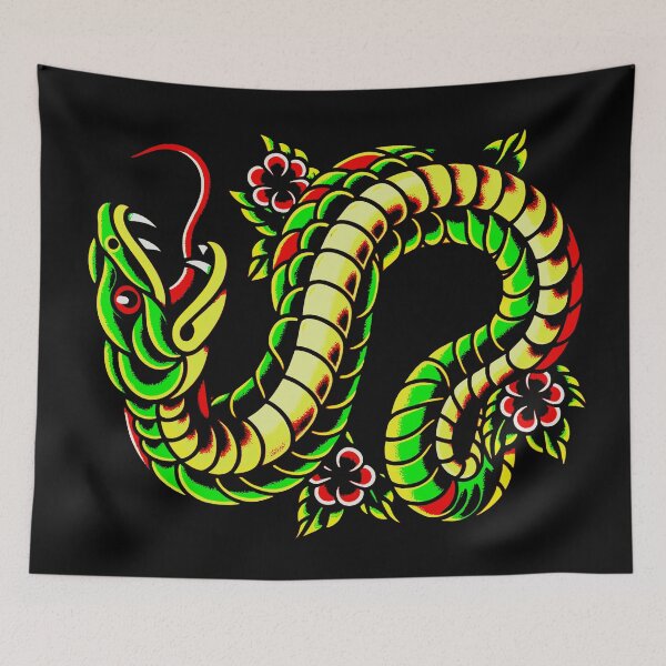 Item preview, Vintage snake tattoo design designed and sold by mwb1274.