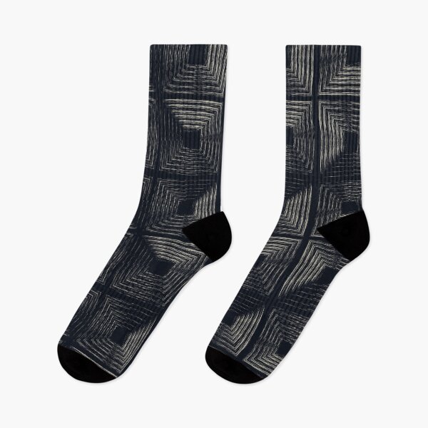 Item preview, Playing with geometry: boho macrame black stripy square designed and sold by PerlaDesignArt.