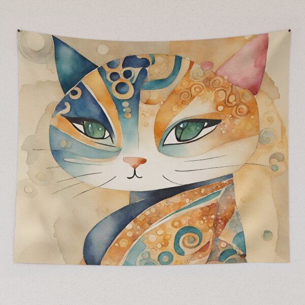 Item preview, Catra - the boho chic cat designed and sold by VickyJo111.