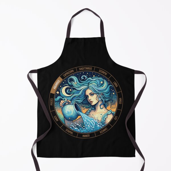 Item preview, ZODIAC Aquarius - Astrological AQUARIUS - AQUARIUS - ZODIAC sign - Van Gogh style - 1 designed and sold by ArtProjectShop.