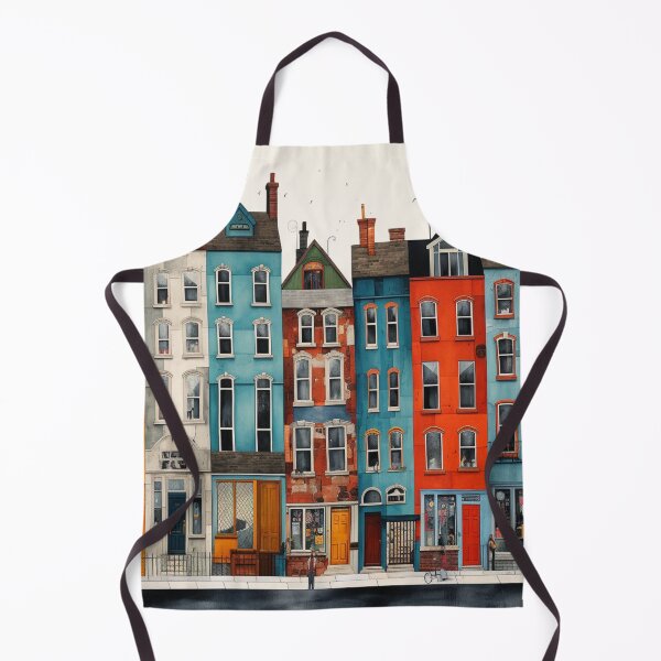 Item preview, Colourful Row of Terraced Houses designed and sold by whitecat23.