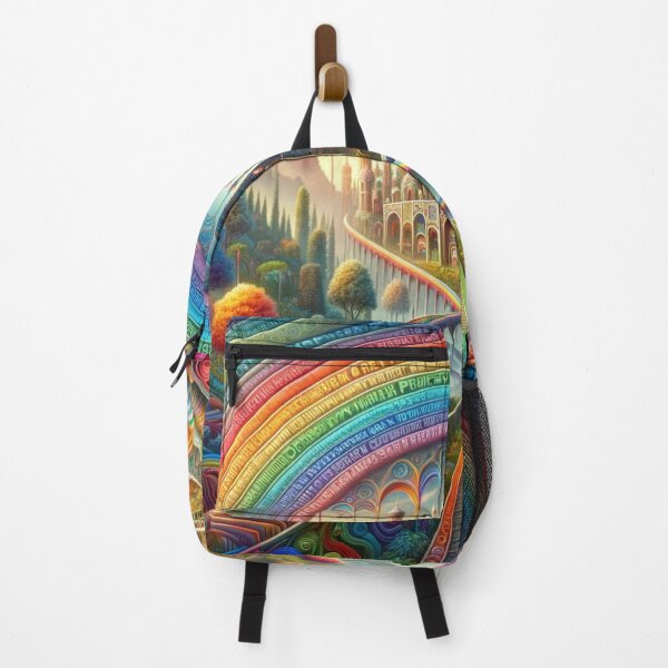 Item preview, Rainbow Fantasy Architecture with Trees designed and sold by Emoji Emblems.
