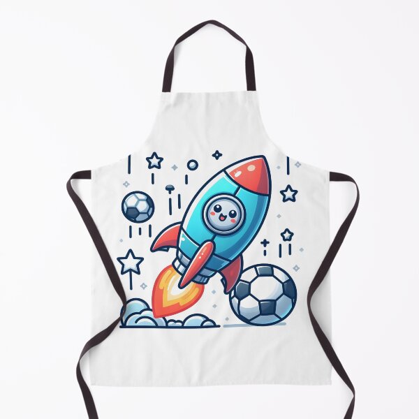 Item preview, Kawaii Rocket: Soccer Ball designed and sold by CanvasCutie.