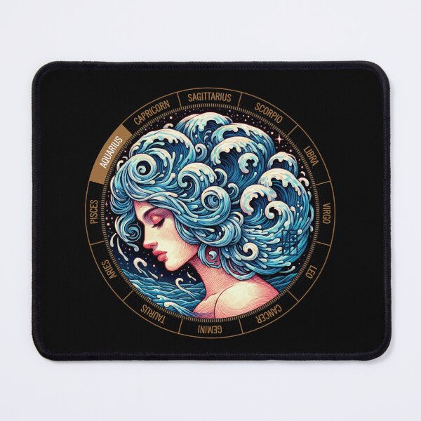 Item preview, ZODIAC Aquarius - Astrological AQUARIUS - AQUARIUS - ZODIAC sign - Van Gogh style - 4 designed and sold by ArtProjectShop.