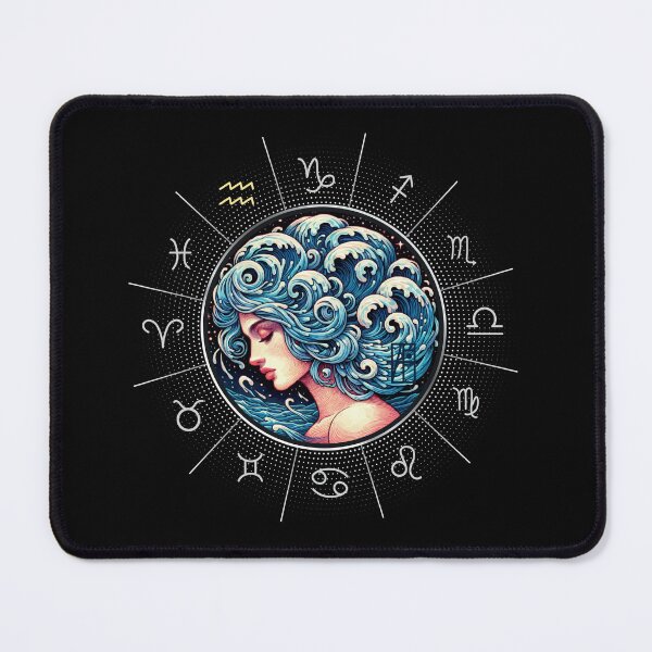 Item preview, ZODIAC Aquarius - Astrological AQUARIUS - AQUARIUS - ZODIAC sign - Van Gogh style - 5 designed and sold by ArtProjectShop.