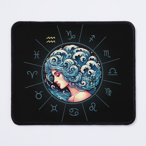 Item preview, ZODIAC Aquarius - Astrological AQUARIUS - AQUARIUS - ZODIAC sign - Van Gogh style - 6 designed and sold by ArtProjectShop.