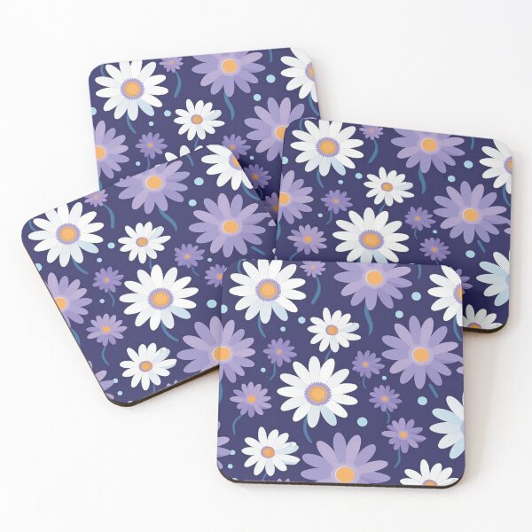 Item preview, Purple White Flower Pattern Aesthetic Marguerite Blasingame Jan Berenstain designed and sold by SMARTKIT  DESIGNAGENCY.