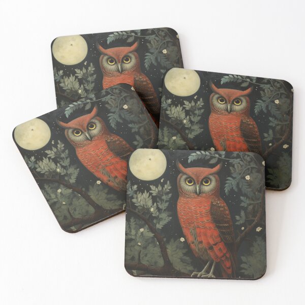 Item preview, Moonlit Red Barn Owl designed and sold by whitecat23.