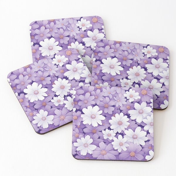 Item preview, Purple White Flower Pattern Aesthetic Marguerite Blasingame Jan Berenstain designed and sold by SMARTKIT  DESIGNAGENCY.