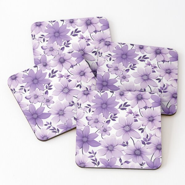 Item preview, Purple White Flower Pattern Aesthetic Marguerite Blasingame Jan Berenstain designed and sold by SMARTKIT  DESIGNAGENCY.