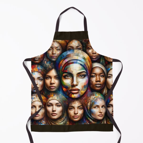 Item preview, Women from diverse cultural backgrounds, each portrait blending into the next, showcasing the beauty of diversity and unity designed and sold by AndreaMart.