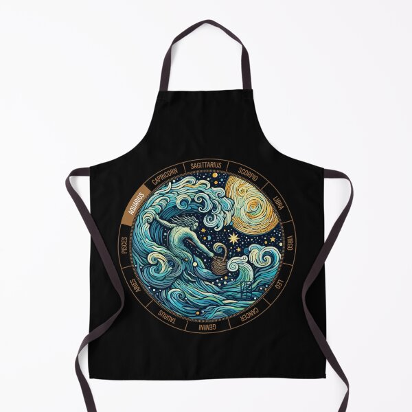 Item preview, ZODIAC Aquarius - Astrological AQUARIUS - AQUARIUS - ZODIAC sign - Van Gogh style - 7 designed and sold by ArtProjectShop.
