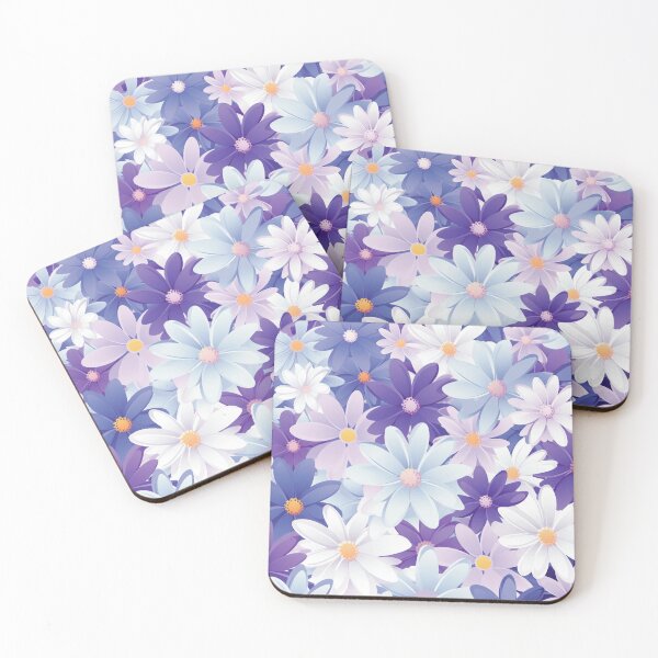 Item preview, Purple White Flower Pattern Aesthetic Marguerite Blasingame Jan Berenstain designed and sold by SMARTKIT  DESIGNAGENCY.