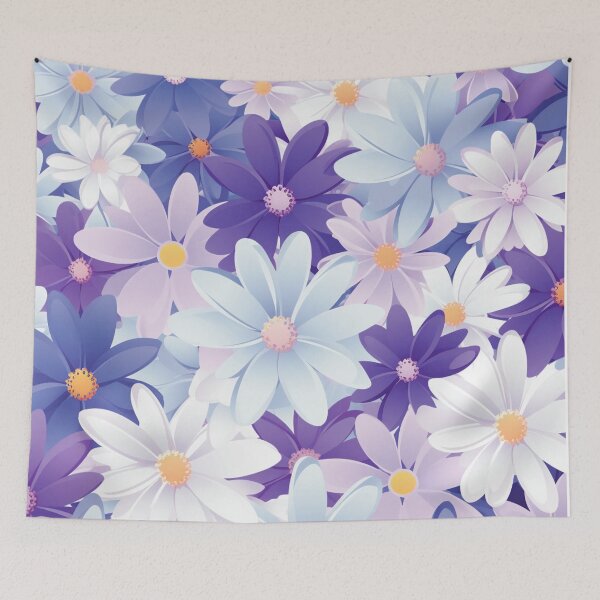 Item preview, Purple White Flower Pattern Aesthetic Marguerite Blasingame Jan Berenstain designed and sold by SMARTKIT  DESIGNAGENCY.