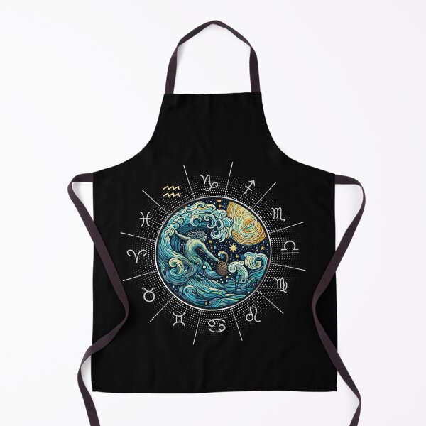 Item preview, ZODIAC Aquarius - Astrological AQUARIUS - AQUARIUS - ZODIAC sign - Van Gogh style - 8 designed and sold by ArtProjectShop.