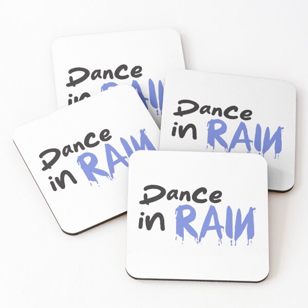 Item preview, "Dance in Rain" Motivational Typography Design designed and sold by rahmastaa.