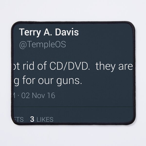 Item preview, TempleOS designed and sold by sludgedredd.