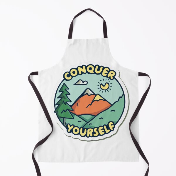 Item preview, Conquer Yourself - Serene Mountain Landscape Illustration designed and sold by NiftyWrx.