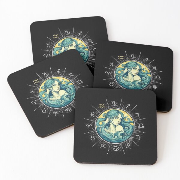 Item preview, ZODIAC Aquarius - Astrological AQUARIUS - AQUARIUS - ZODIAC sign - Van Gogh style - 11 designed and sold by ArtProjectShop.