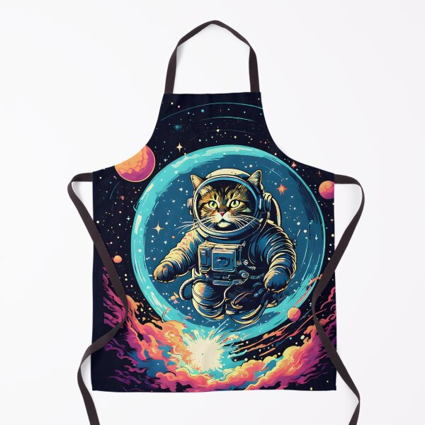 Item preview, Space cat, cat astronaut with colorful background designed and sold by DesireeVDA.
