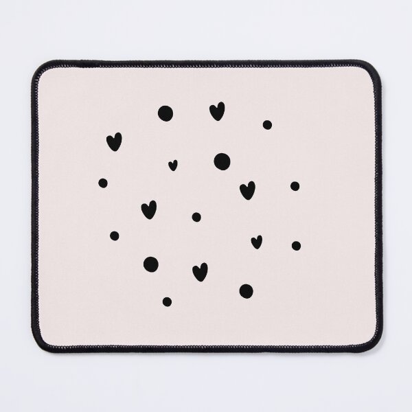 Item preview, Tiny Black Hearts & Dots designed and sold by PatternInArt.
