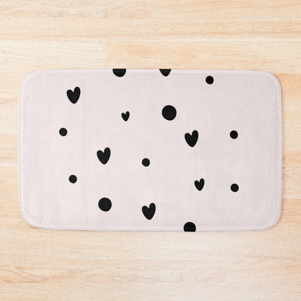 Item preview, Tiny Black Hearts & Dots designed and sold by PatternInArt.