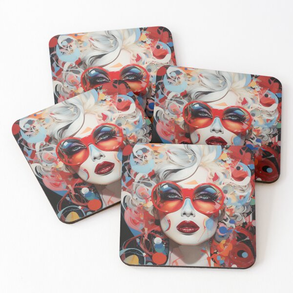 Item preview, Drag Queen con gafas designed and sold by whitecat23.