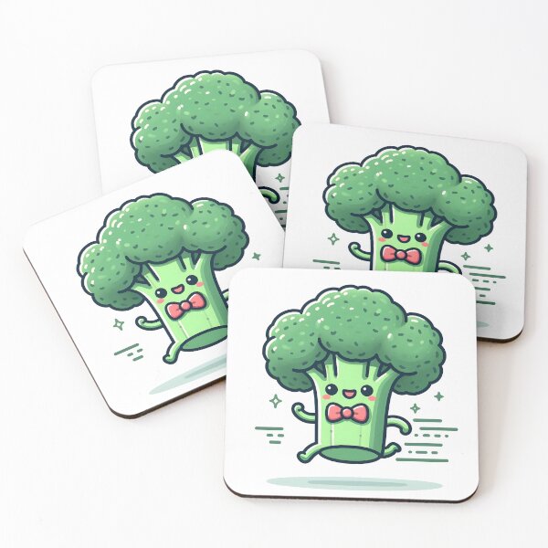 Item preview, Kawaii Broccoli With Bowtie designed and sold by CanvasCutie.