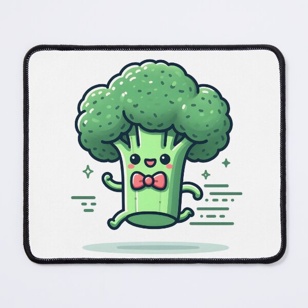 Item preview, Kawaii Broccoli With Bowtie designed and sold by CanvasCutie.