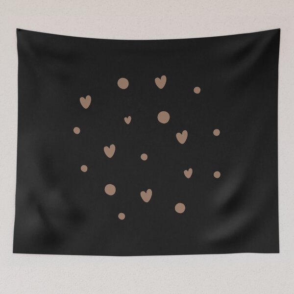 Item preview, Tiny Brown Hearts & Dots designed and sold by PatternInArt.