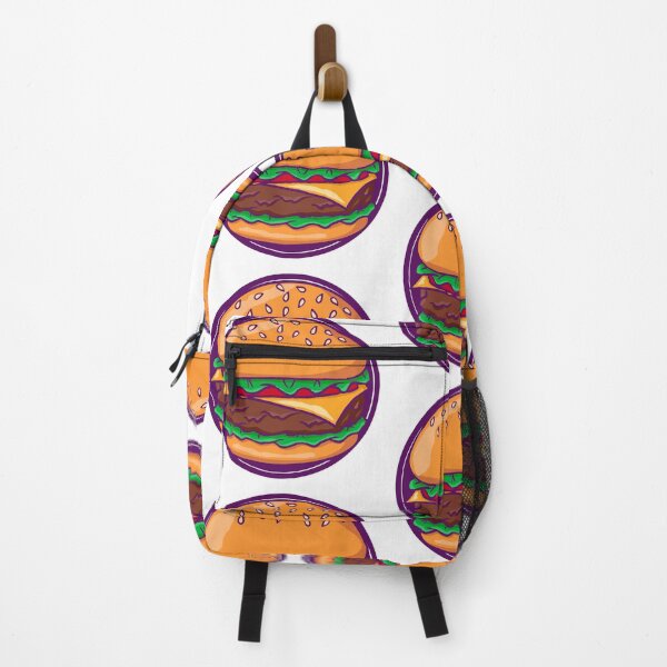 Item preview, Burger logo purple design designed and sold by GrizzlyCollective.