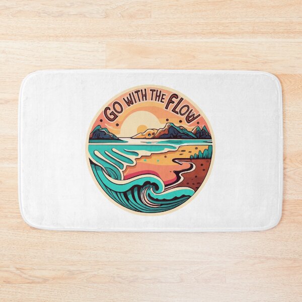 Item preview, Go With the Flow Sunset Waves Design designed and sold by NiftyWrx.