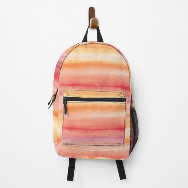 Item preview, Sunset colors watercolor stripes, striped pattern texture designed and sold by patterncrow.