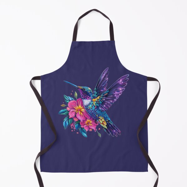 Item preview, Hummingbird and flowers Neon Color designed and sold by HubbyDesignz.