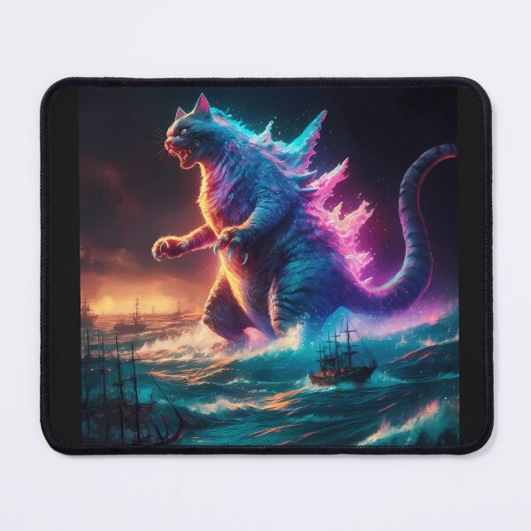 Item preview, Giant Monster Cat Catzilla poster designed and sold by xodom953.