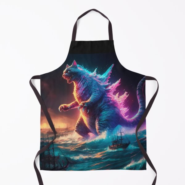 Item preview, Giant Monster Cat Catzilla poster designed and sold by xodom953.