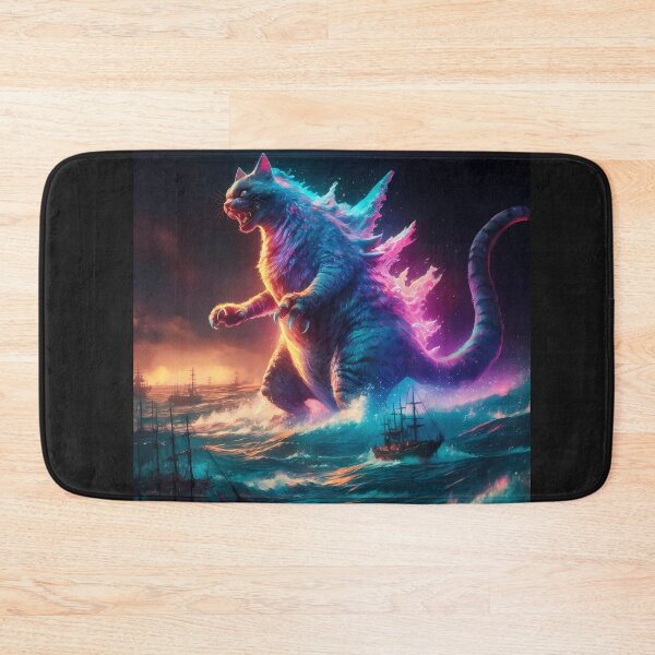 Item preview, Giant Monster Cat Catzilla poster designed and sold by xodom953.