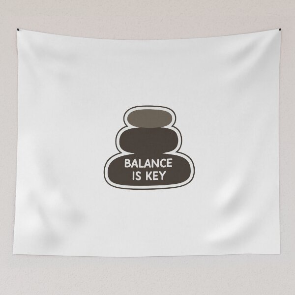 Item preview, Balance Is Key - Zen Stones Sticker designed and sold by NiftyWrx.