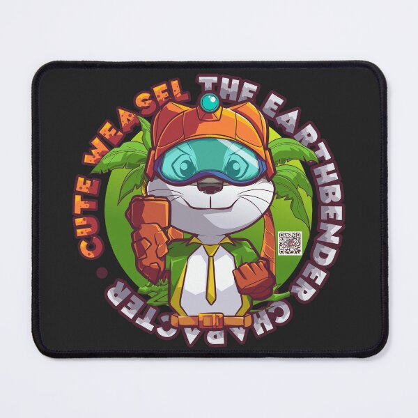 Item preview, Cute weasel the Earthbender designed and sold by Alsiq Creativeart.