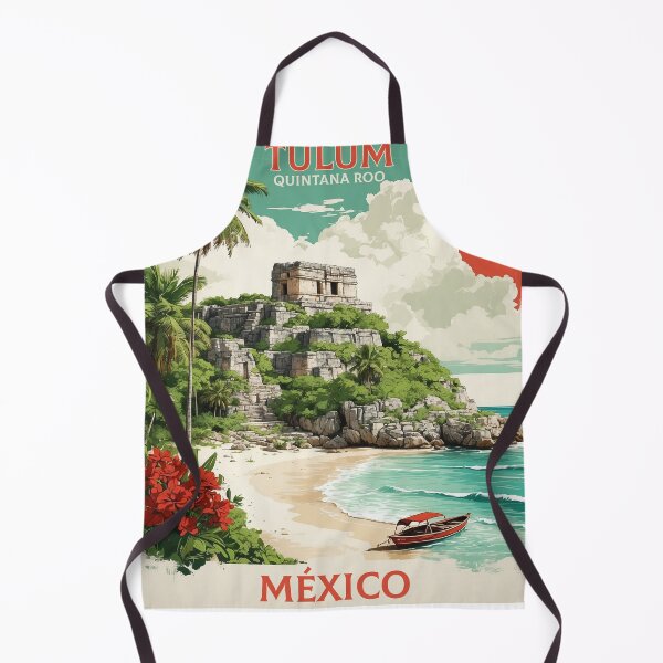 Item preview, Tulum Quintana Roo Magic Town Mexico Vintage Travel Tourism Poster  designed and sold by TravelersGems.