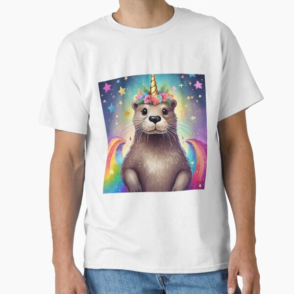 Otter Unicorn Artwork Gift Ideas Classic T-Shirt